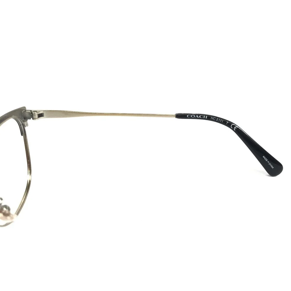 Coach Eyeglasses Frames HC5111 9346 Shiny Light Gold Cat Eye Full Rim 53-17-140